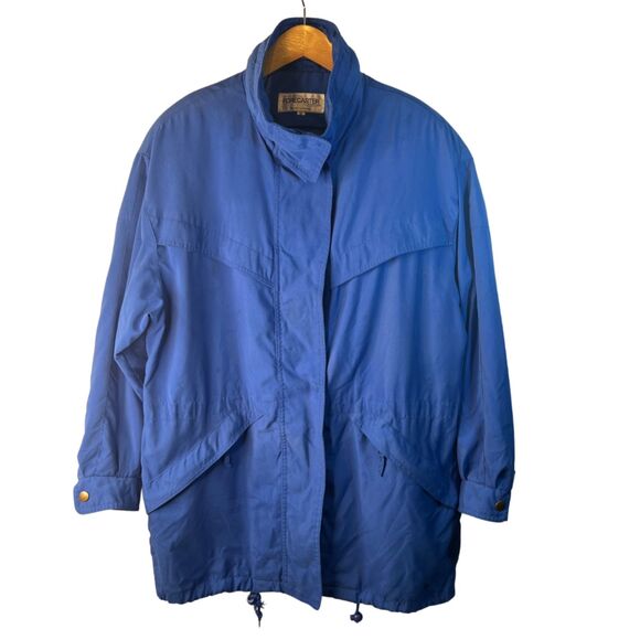 M Forecaster Blue Vintage Windbreaker Full Zip Womens Size Small - Picture 1 of 15